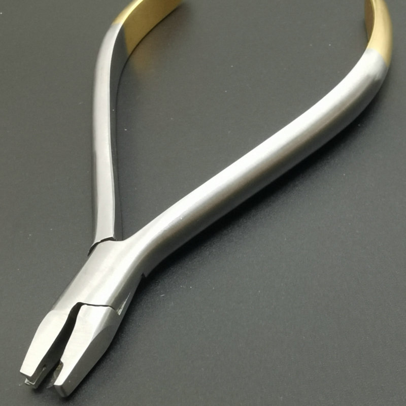 正畸钳不锈钢钳子技工钳口腔科钳子牙科口腔科器械 粗丝切断 金柄带环