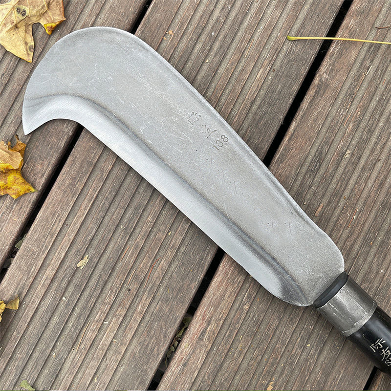 砍柴刀加长柄农用割两用镰刀户外长柄加长割草刀锰钢柴刀树刀柴刀开路
