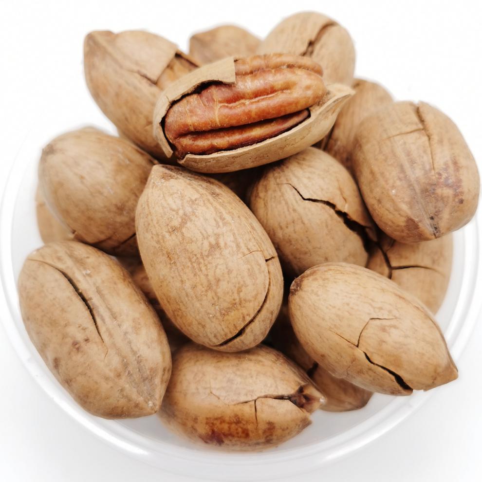 奶香碧根果新疆特产野长寿果500g炒货干果坚果零食散称 五香碧根果