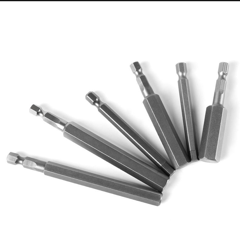 内六角s2强磁内六角电批头电动扳手电动六角批头加长带磁气动风批头50