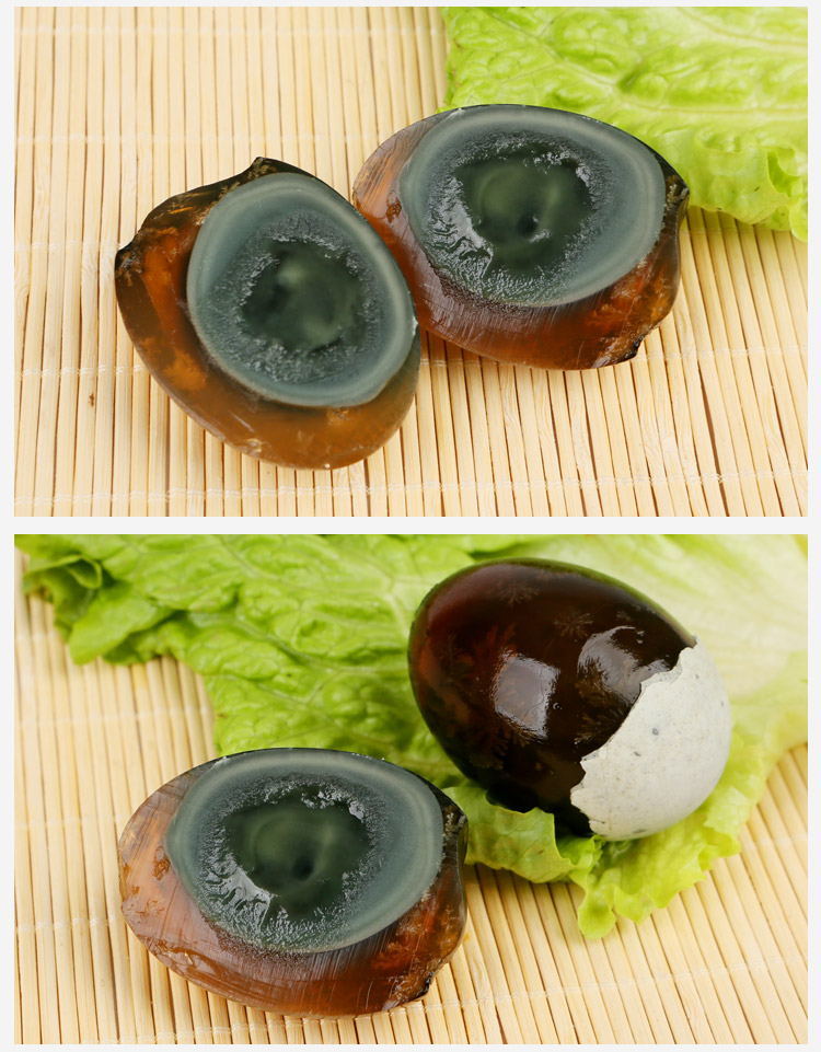 河北白洋淀特产土鸭蛋松花蛋皮蛋无铅工艺溏心单枚6089g规格可选10枚