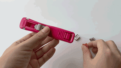 推夹器金属推夹器日本进口无痕夹装订机推夹器固定试卷书页文件票据神