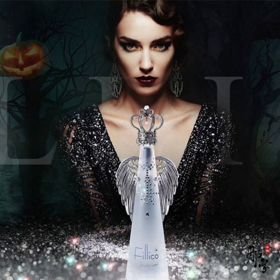 神户矿泉水fillico日本神户矿泉水菲丽高皇冠水晶水瓶施华洛天使之翼