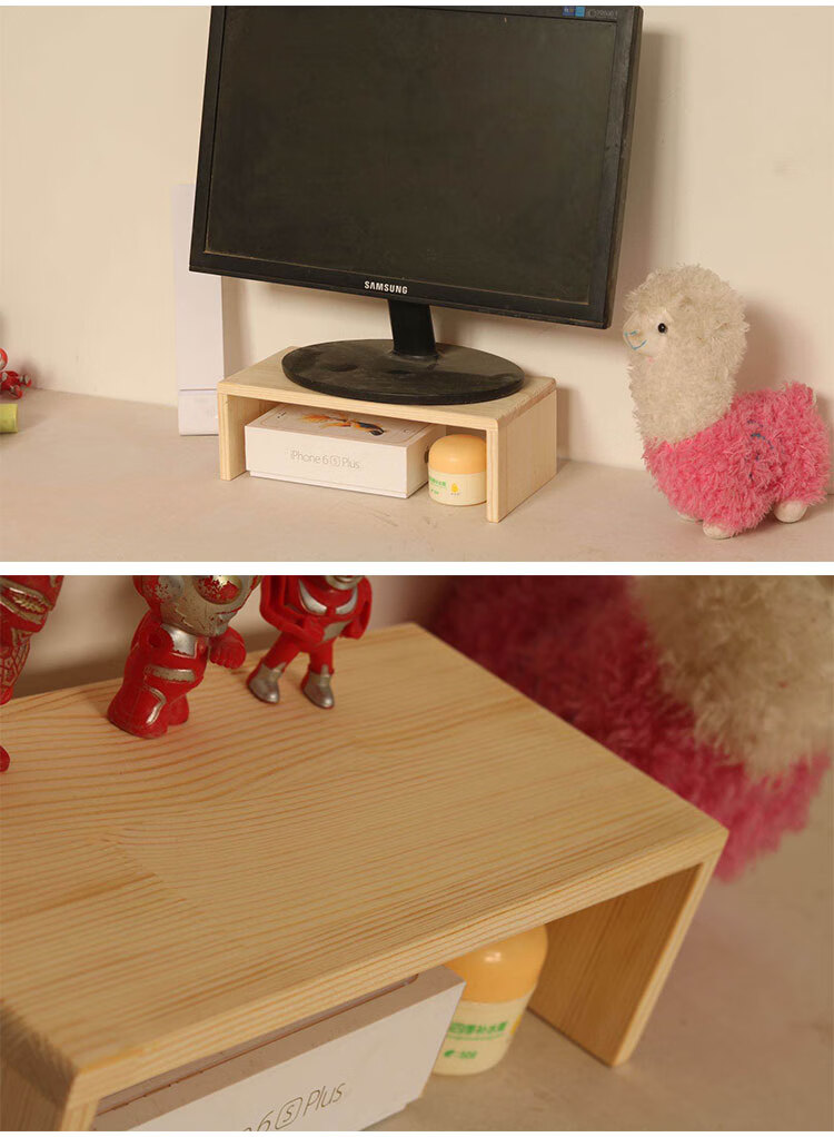 电视机垫高架实木桌面支架电脑显示器增高架子托架支撑加高垫高电视