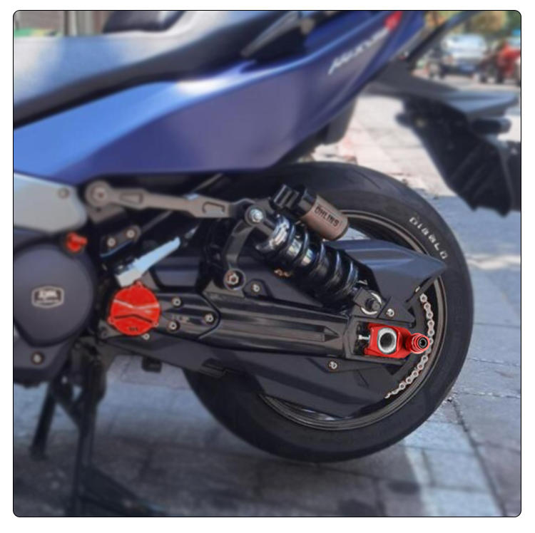 适用于三阳tl500maxsym改装链条调节器清洗支架起车螺丝钉配件钛色