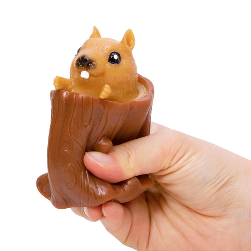 玩具发泄创意解压乐捏捏同款可爱的小东西摆件手玩抖音神器 小白兔3只