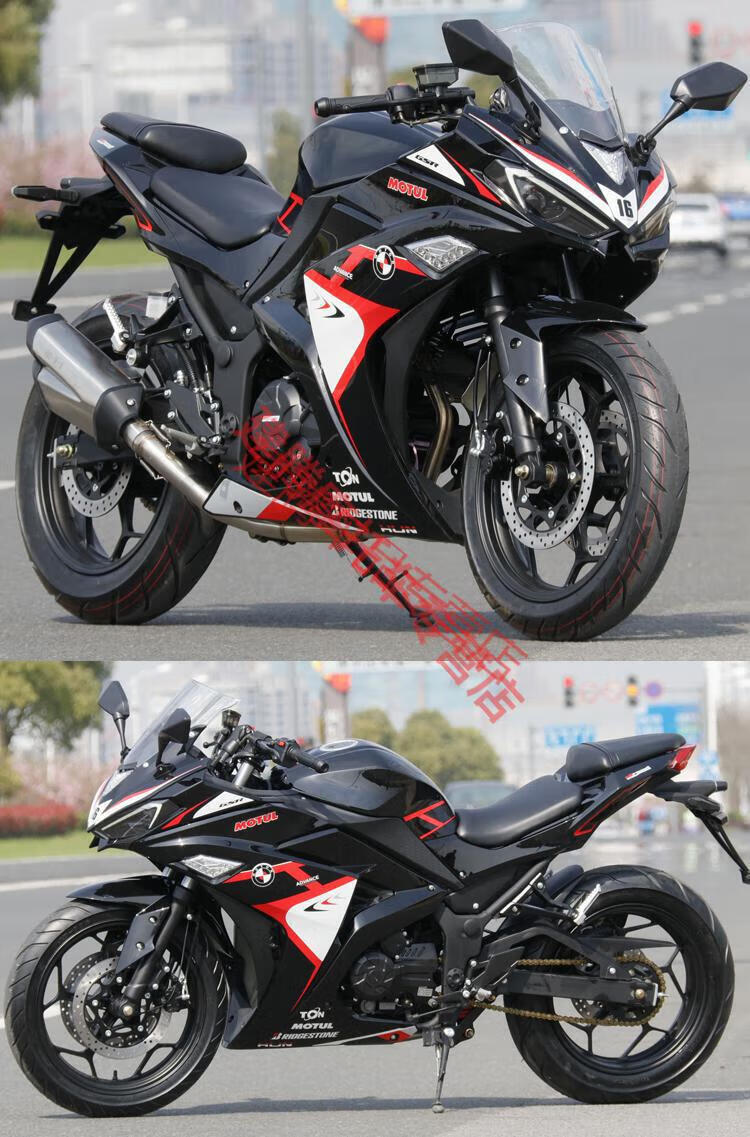 v6摩托车国四电喷小忍者双缸跑车400c地平线机车整车可上牌国产v6r3小
