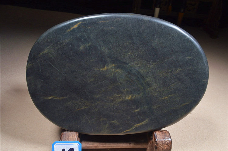 直播端砚原石砚台广东肇庆天然绿端手工雕刻文房书法实用145 5号砚台