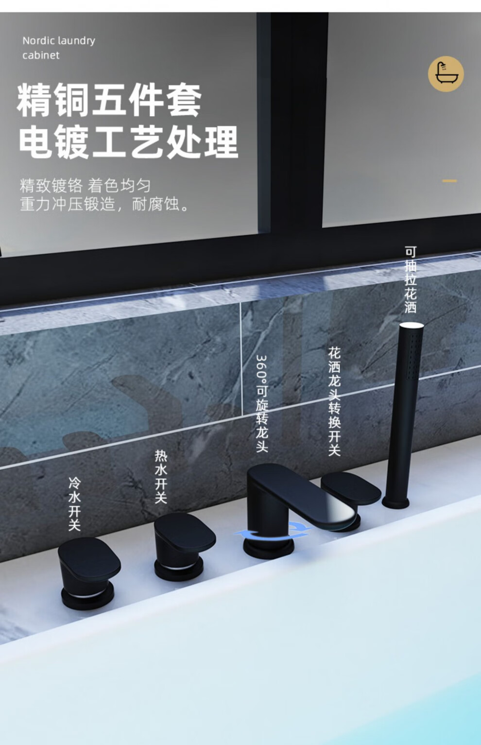 亚克力浴缸嵌入式家用小户型成人日式双人泡泡浴1-1.