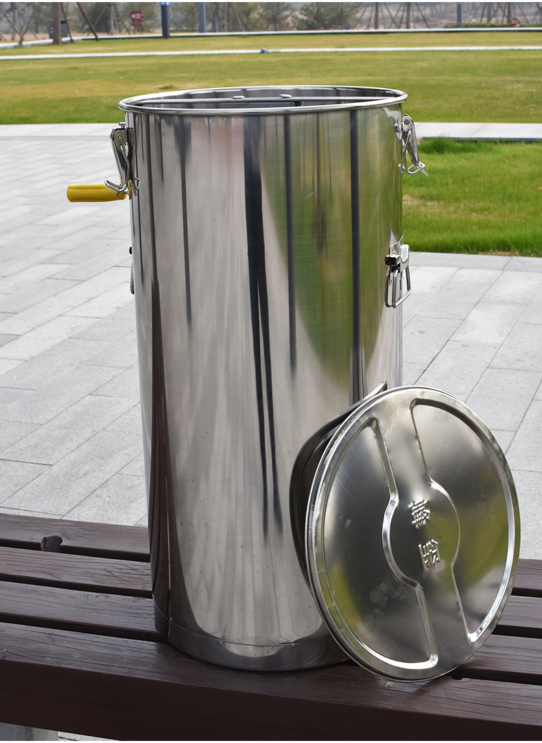 摇蜜机304不锈钢无缝不锈钢摇蜜机304全封闭齿轮小型家用蜜桶取蜂蜜糖