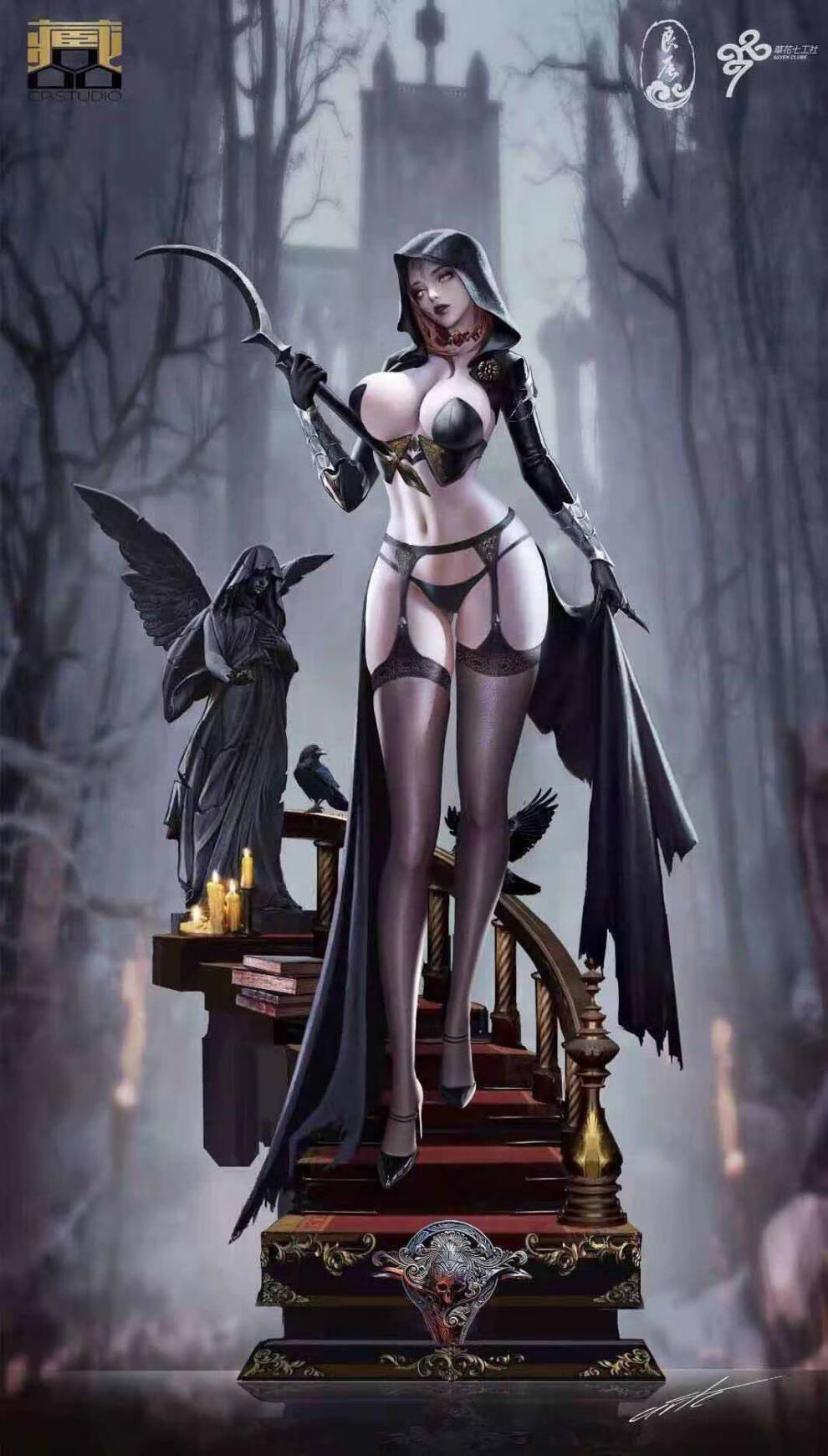 生化危机手办yygk生化危机8八尺夫人良辰伯爵女儿cos仿真雕像模型逼真