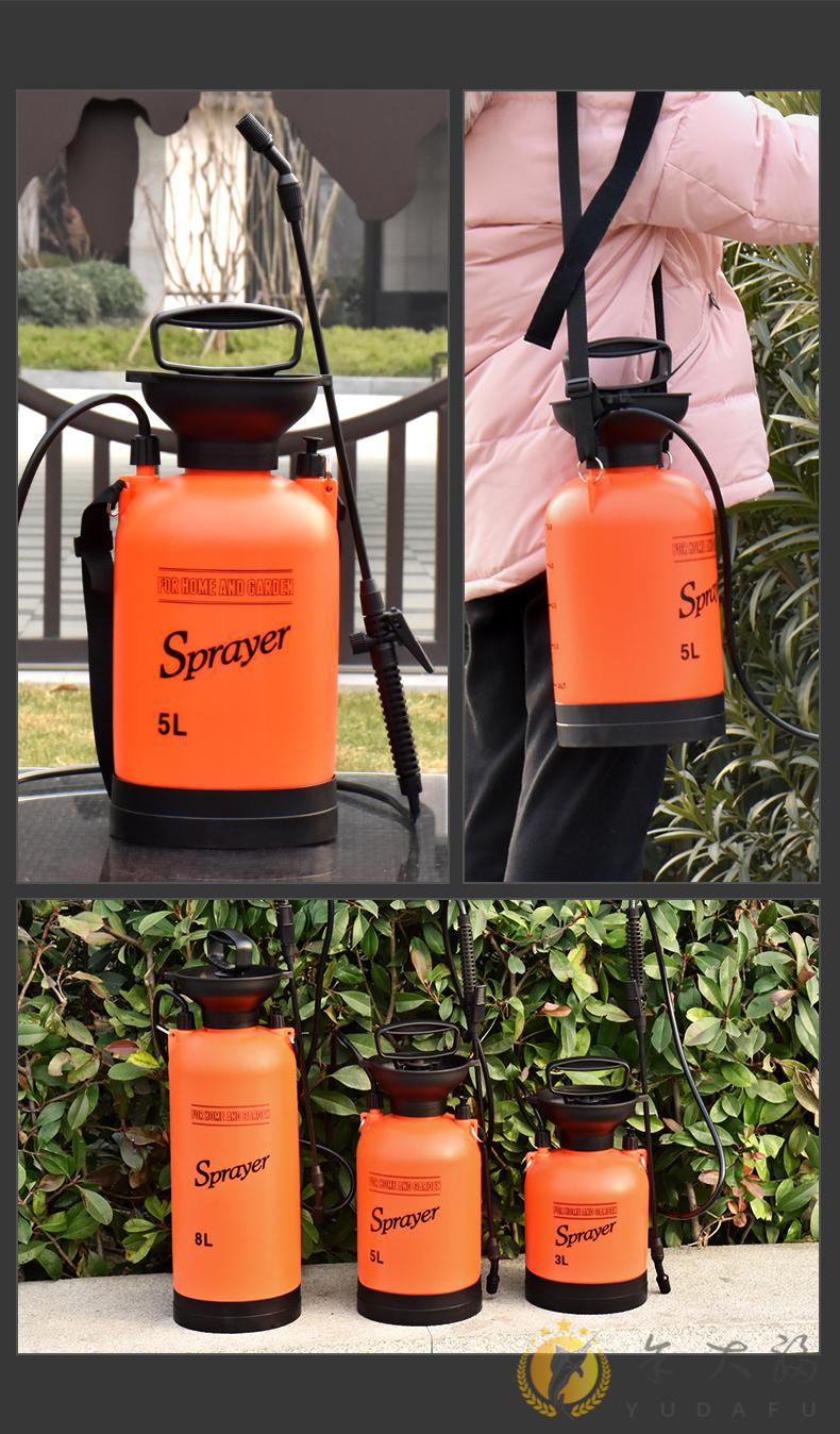 喷药壶消毒喷壶浇花园艺喷雾器喷雾瓶农用打药机桶喷药壶浇水壶8l气压