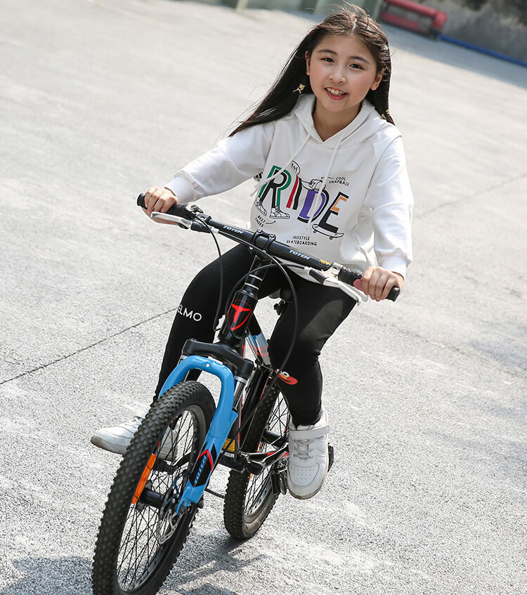 2022新款totem图腾寸铝合金车架学生山地儿童自行车6速碟刹男女通用