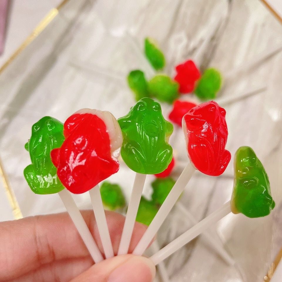 青蛙棒棒糖青蛙糖怀旧校园小时候零食品8090儿时童年回忆西瓜水果味