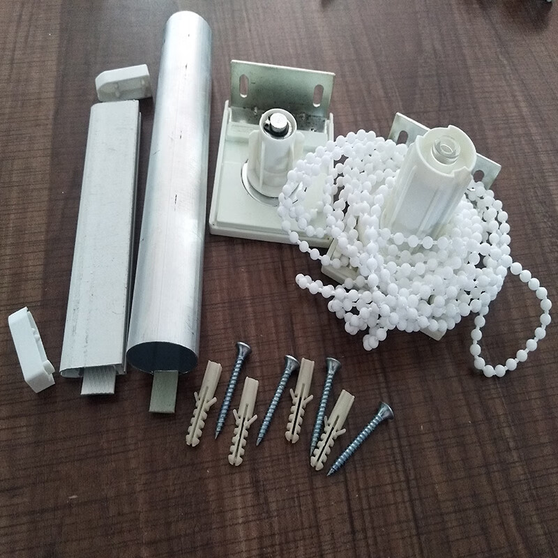 卷帘杆手拉升降广告布罗马帘百叶窗配件窗帘拉绳控制器制头黑金刚15米