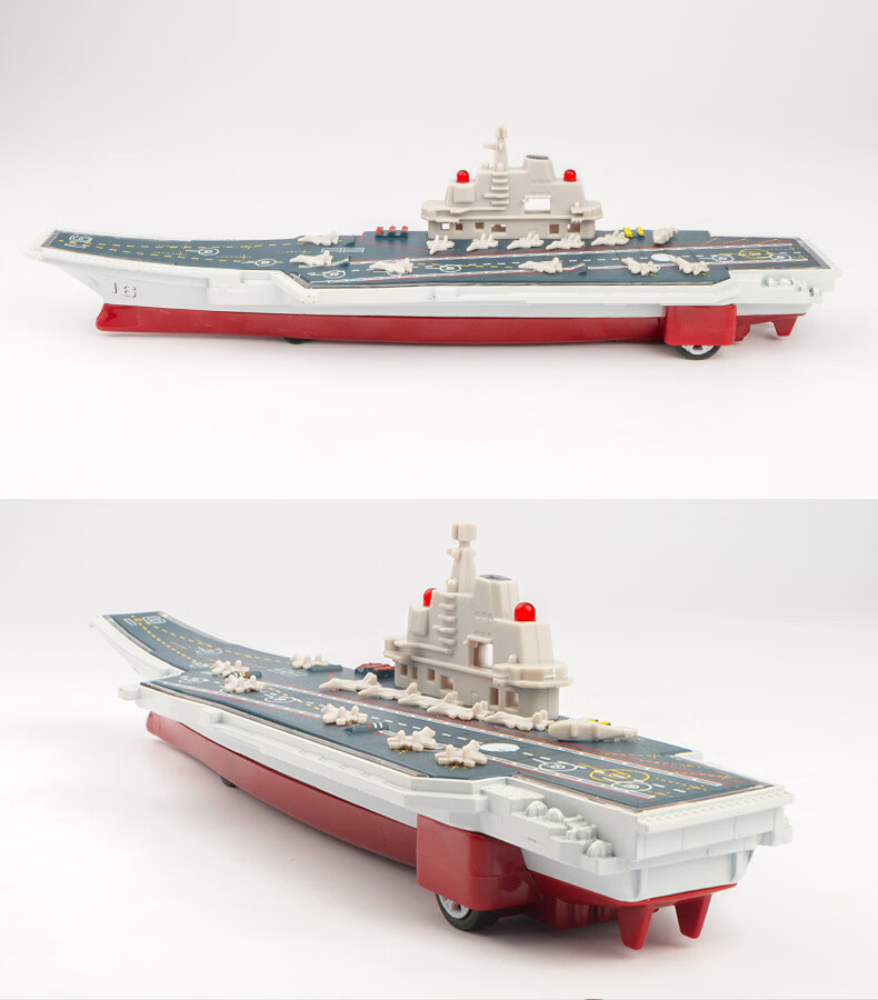 新款轮船合金航空母舰二战游轮军舰摆件玩具仿真辽宁舰航母军事模型