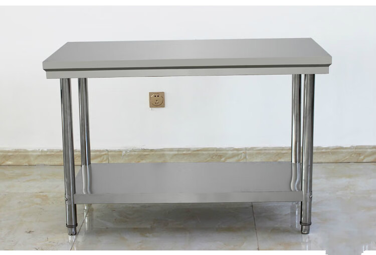 304加厚不锈钢工作台厨房操作台切菜桌子长方形打荷饭店专用商用304特