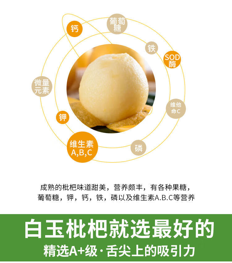 顺丰现摘现发正宗苏州东山白玉枇杷白沙大果新鲜水果超甜礼盒送礼品