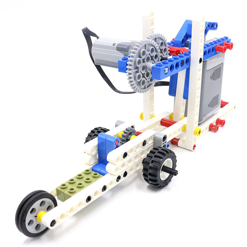 小卡百变积木教具套装机器人积木科学技术动力机械组儿童玩具743手提