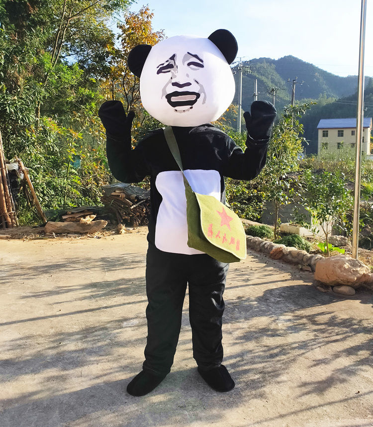 姜实家居 卡通人偶服装抖音同款网红熊玩偶服人偶装熊猫头表情包搞笑