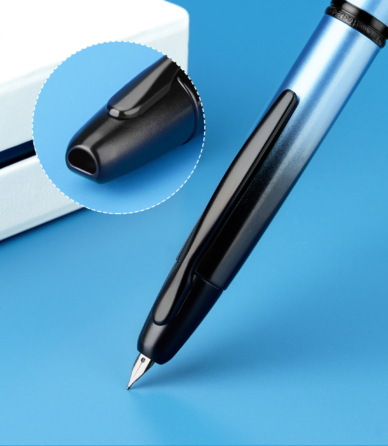 新款限定pilot日本百乐钢笔按压式伸缩18k金尖墨水笔金属笔杆成人练字