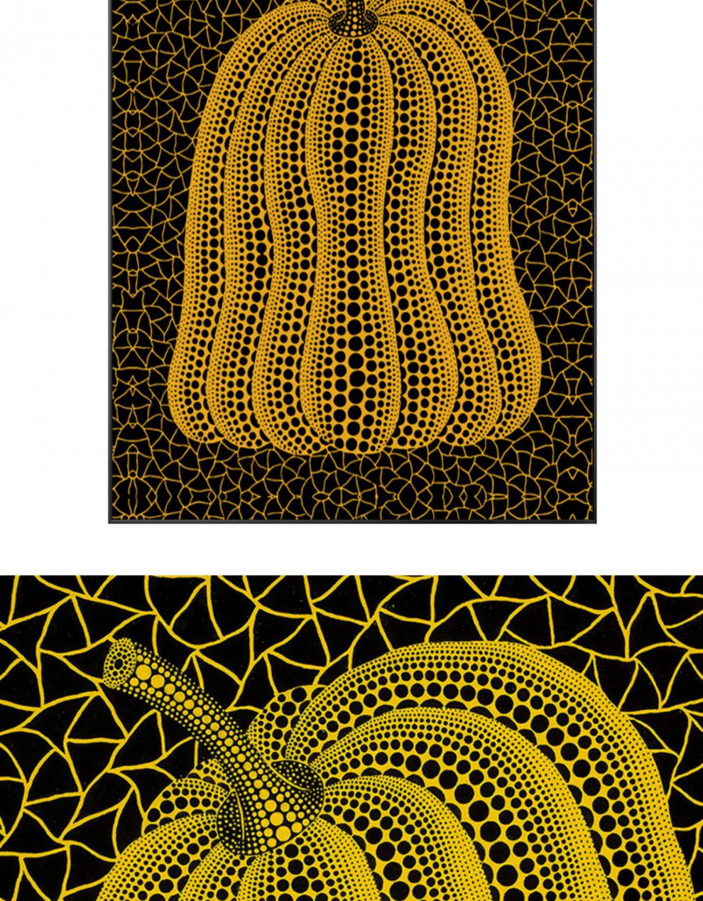 皓涛 草间弥生怪婆婆《金南瓜》波点艺术装饰画客厅玄关挂画电表箱无