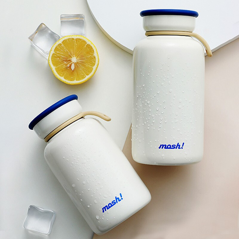 mosh拿铁保温杯女高颜值可爱便携304不锈钢杯子真空保冷保温水杯男