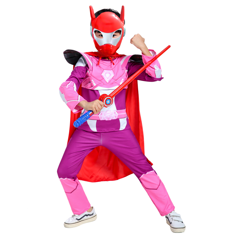 铠甲勇士头套 mini特工队x衣服儿童铠甲勇士cos服装卡通动漫福特套装