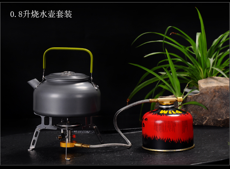 林盛户外防风旅游烧水炉便携式煮茶炉煮茶器炉具炉灶燃气炉带气罐一体