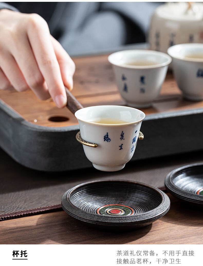 功夫茶具配件大全茶道六君子泡茶工具套装茶筒茶刀茶勺茶夹子茶刷紫砂