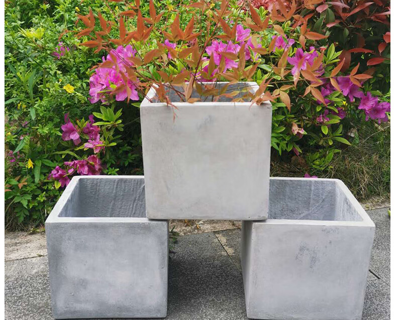 长方形地面绿植种菜水泥花箱特大号围墙隔断楼顶天台镁泥花箱花槽嘉际
