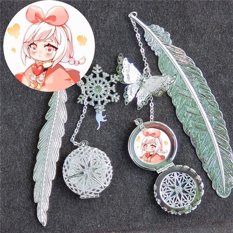 sky光遇周边金属书签白鸟平菇头卡卡西游戏周边学生创意开学礼物5树叶