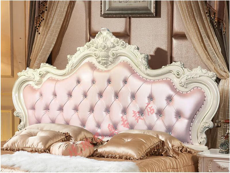 床头靠垫大靠背欧式软包欧式床头板靠背软包新款法式烤漆床头公主儿童