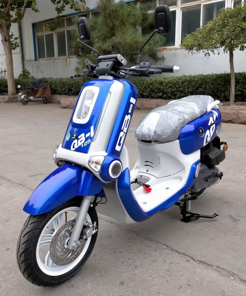 古思特时光机125cc踏板车国四电喷摩托车液晶仪表ied灯可上牌 铃木红