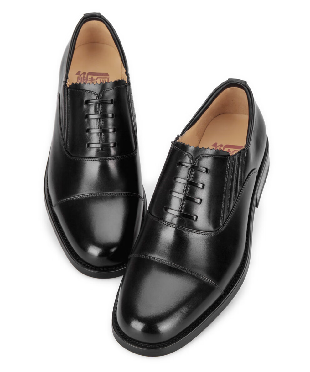 特战队校尉皮鞋3513巡洋舰皮鞋男真牛皮三接头皮鞋三节头春秋透气商务