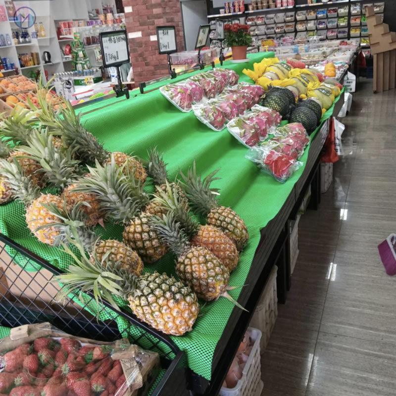 水果店纸板货架展示架中岛台阶梯形陈列架子生鲜超市水果蔬菜堆头 长