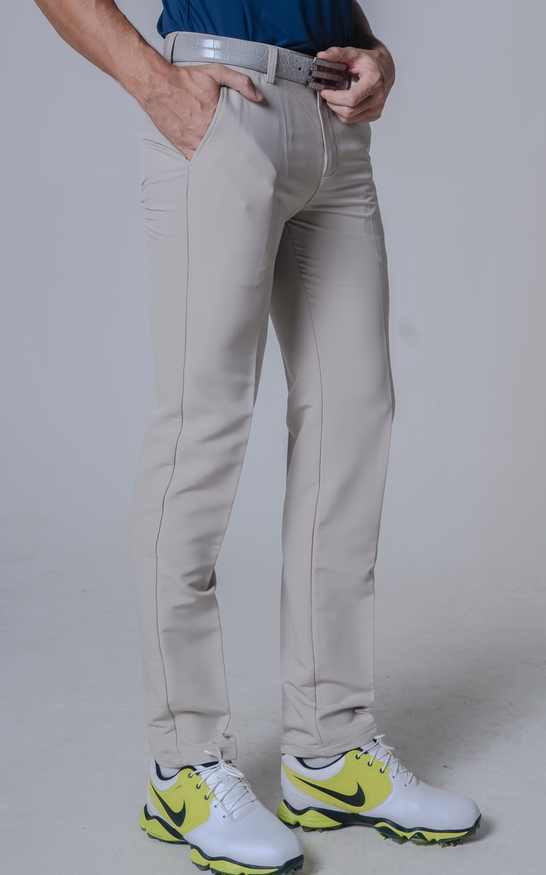 高尔夫球服新款装男球裤长裤秋冬休闲弹力修身运动裤白色xxxs
