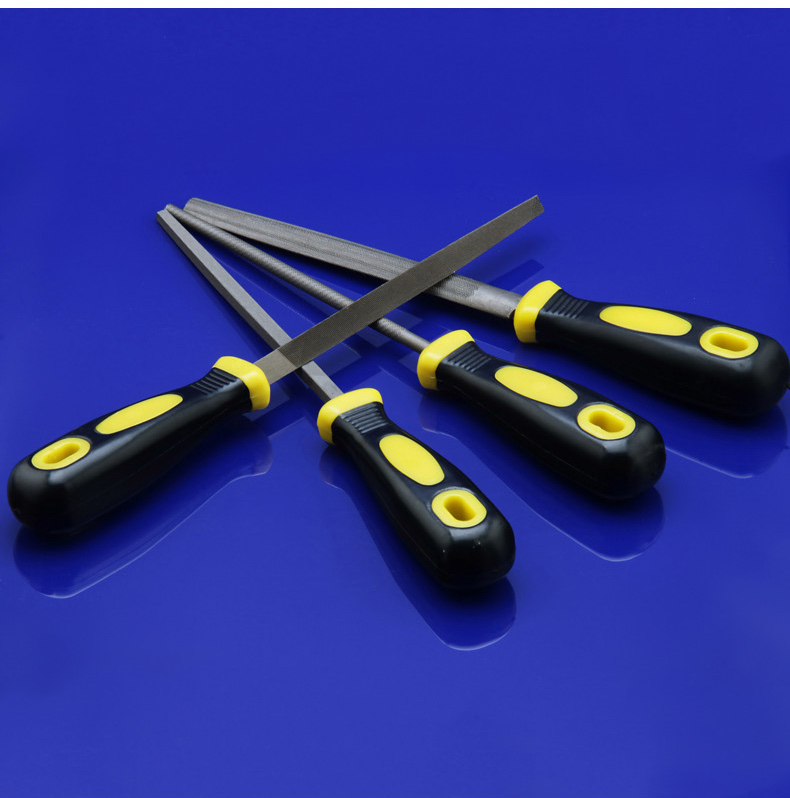 钢锉锉刀金属钢扁锉圆锉半圆三角钳工锉打磨工具木工矬子磨铁戳刀10寸