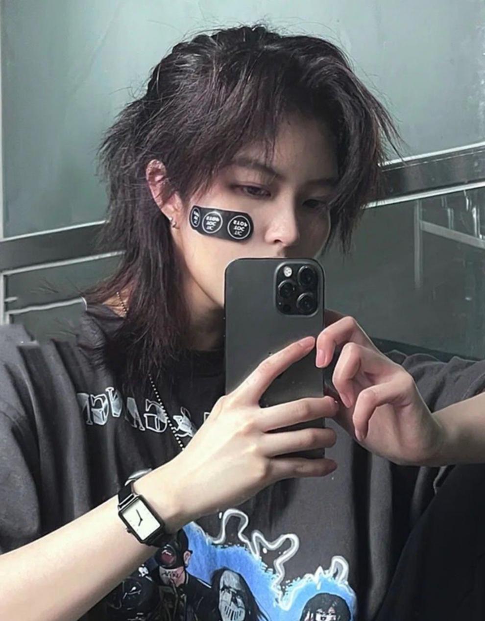 假发男短发韩版帅气日系超a短款缁鱼头男女生日常自然武士头发型 米