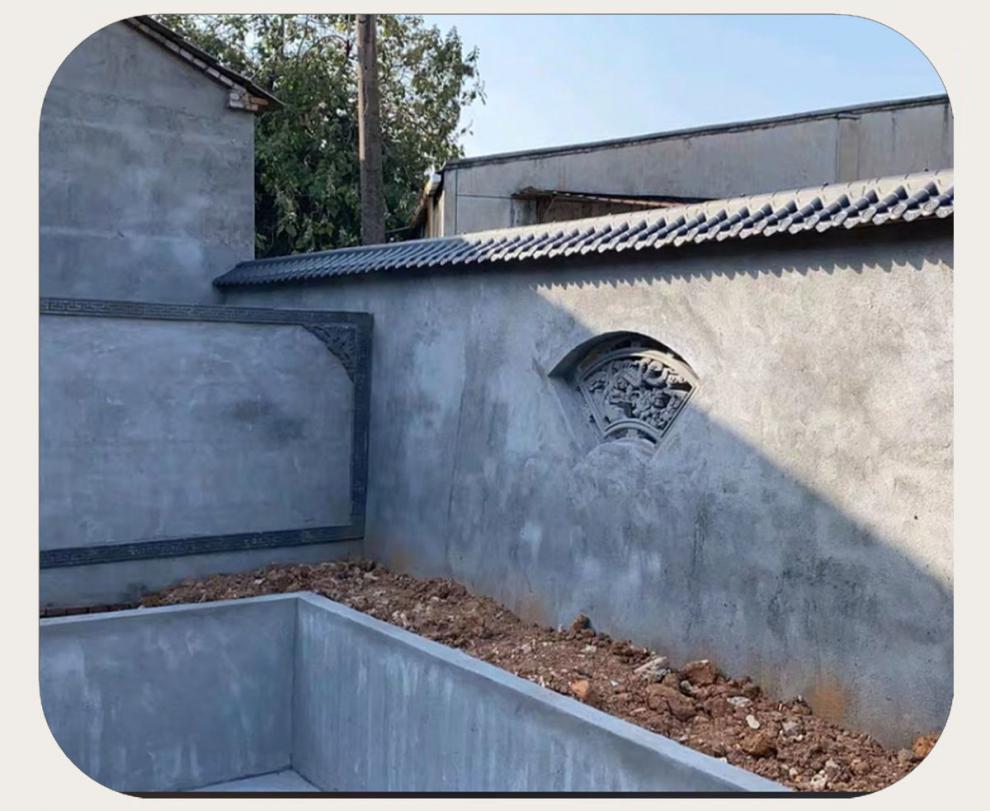 围墙瓦一体枣红色深灰色仿古树脂瓦加厚围墙院墙瓦片劲诚枣红色加厚版