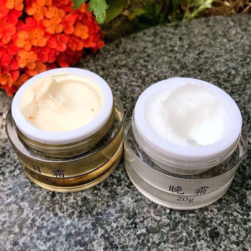 植物精华美颜霜嫩肤霜黄褐晒斑黑色素斑霜日霜晚霜20g 正装一套20g