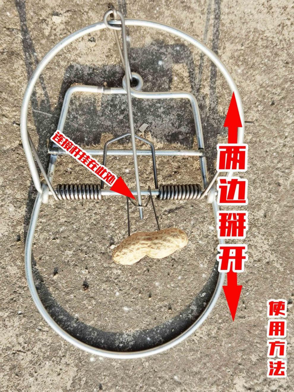 夹野兽的夹子家用加强老鼠克星家用老鼠夹捕鼠器灭鼠神器捉田鼠铁质