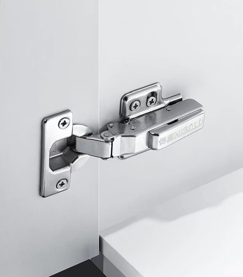 悍·高铰链阻尼铰链阻尼缓冲弹簧合页柜门橱柜门合页全盖半盖二段力中