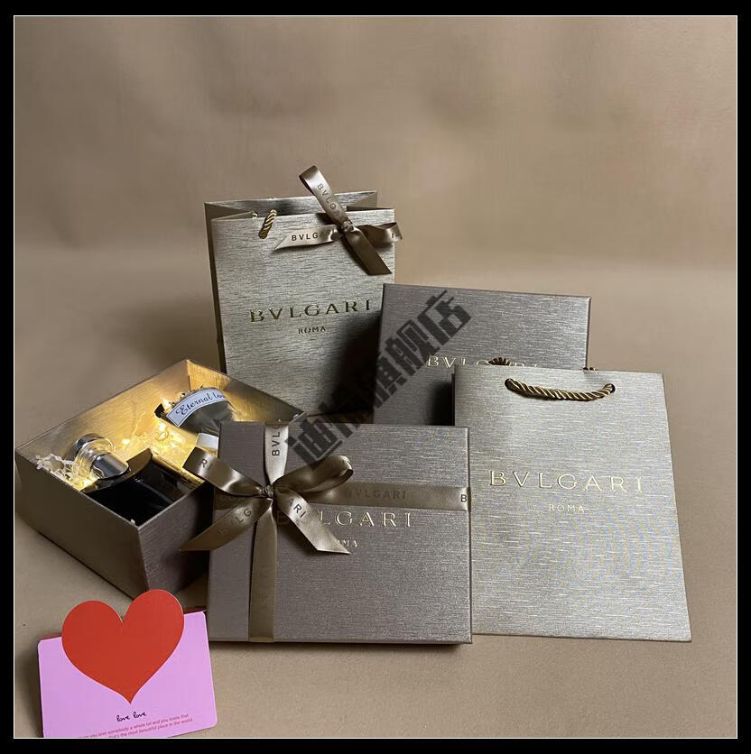 宝格丽香水礼盒空盒宝格丽包装盒专柜bvlgari宝格丽香水纸袋香水盒