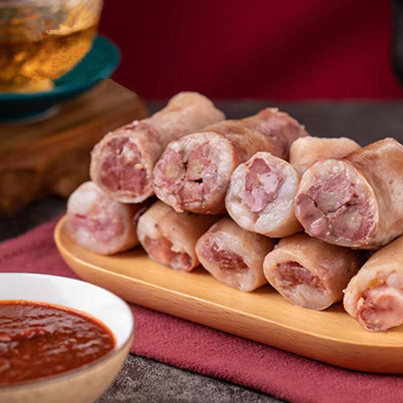 熟羊肠子西北小吃青海羊肠羊杂碎心肝500g加冰袋全国原味500g1袋