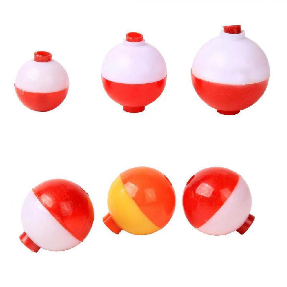 鱼漂醒目钓鱼用品红白球超声波球形浮漂塑塑料漂鱼漂浮标垂钓用品1个
