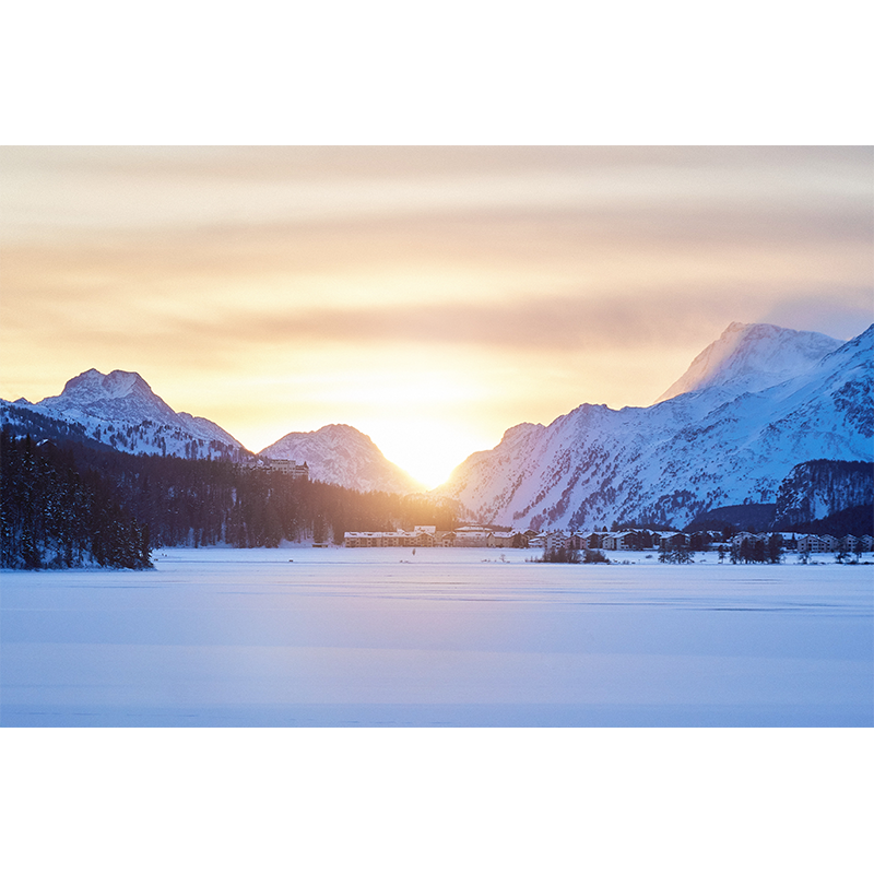 可狄(kedi)3d立体墙贴壁画自粘风景墙壁贴纸贴画冬天季雪山客厅卧室