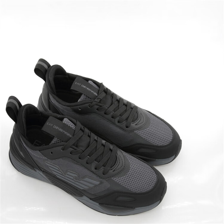阿玛尼(armani) 男士鹰标老爹鞋低帮鞋透气运动鞋男鞋 黑色 q603 40