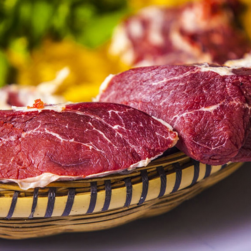 贵州农家放养新鲜生土黄牛肉老品种当天现杀胸膘牛胸肉胸口涝1斤【图