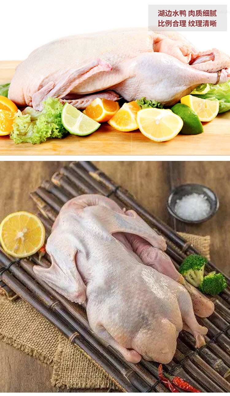 现杀现发新鲜老鸭散养麻鸭白条鸭子鸭边腿生冰冻 诺斯食美 新鲜鸭子